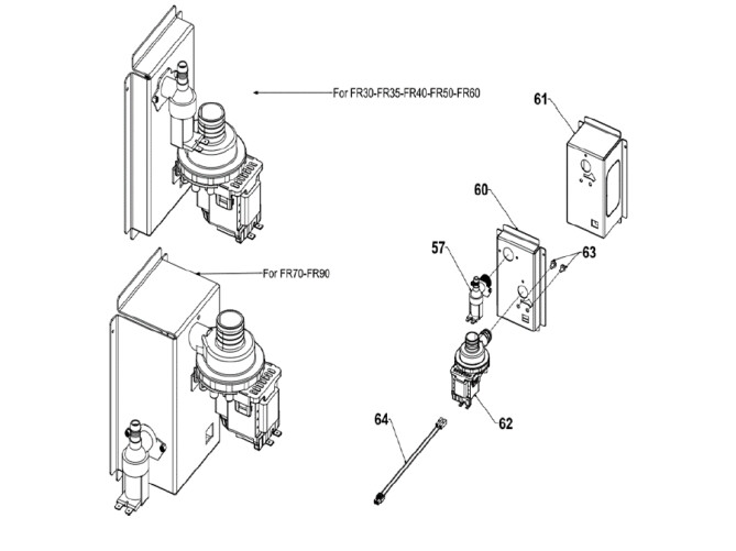 Horeca Parts - Ice maker Hendi ICE350