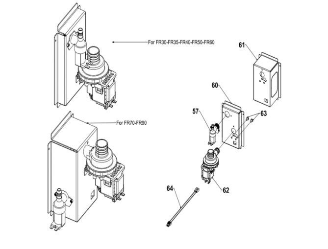 Horeca Parts - Ice maker Hendi FR40