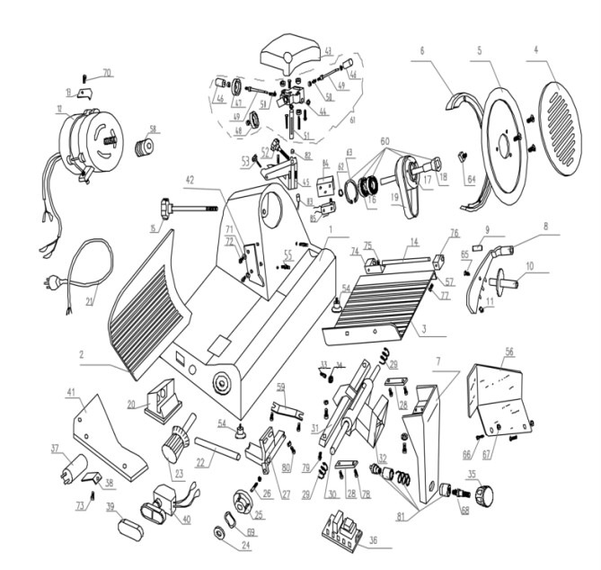 Horeca Parts - Aufschnittmaschine Hendi 220 (210048)