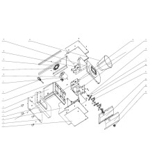 Horeca Parts - Kruszarka do lodu, Bar up, Hendi 230V/70W, 170x260x(H)460mm