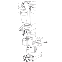 Horeca Parts - Kruszarka do lodu, Bar up, 3L, 230V/200W, 194x329x(H)523mm