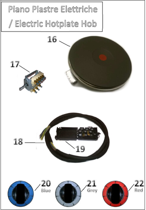 Horeca Parts - Gas range Hendi 4-burner Kitchen Line 225882