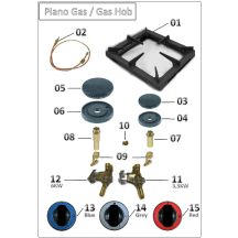 Horeca Parts - Plynový 6-plotýnkový sporák Hendi Kitchen Line 225899