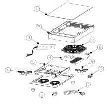 Horeca Parts - Kuchenka indukcyjna Hendi 239292