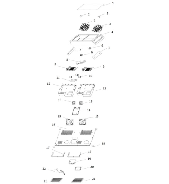 Horeca Parts - Kuchenka indukcyjna Hendi 239346