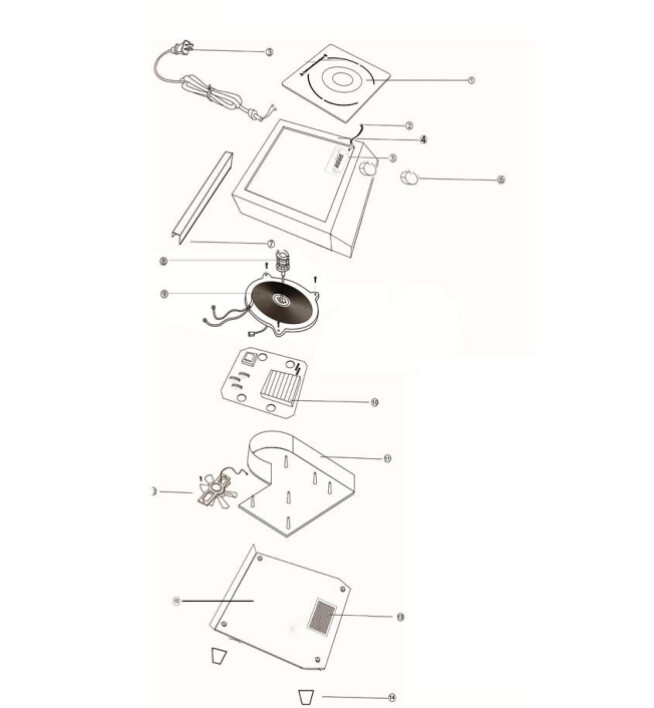 Horeca Parts - Kuchenka indukcyjna Hendi Kitchen Line 3500 239780