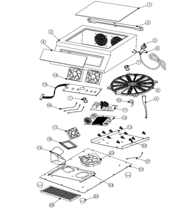 Horeca Parts - Induction stove Hendi 239322