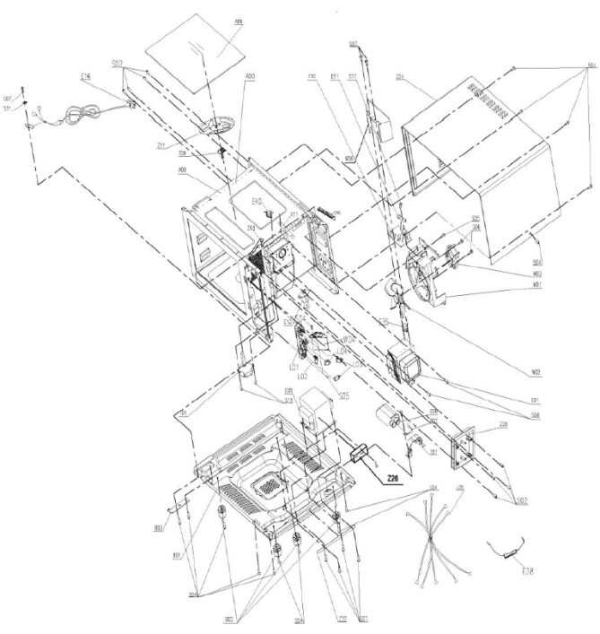 Horeca Parts - Kuchenka mikrofalowa Hendi 281352