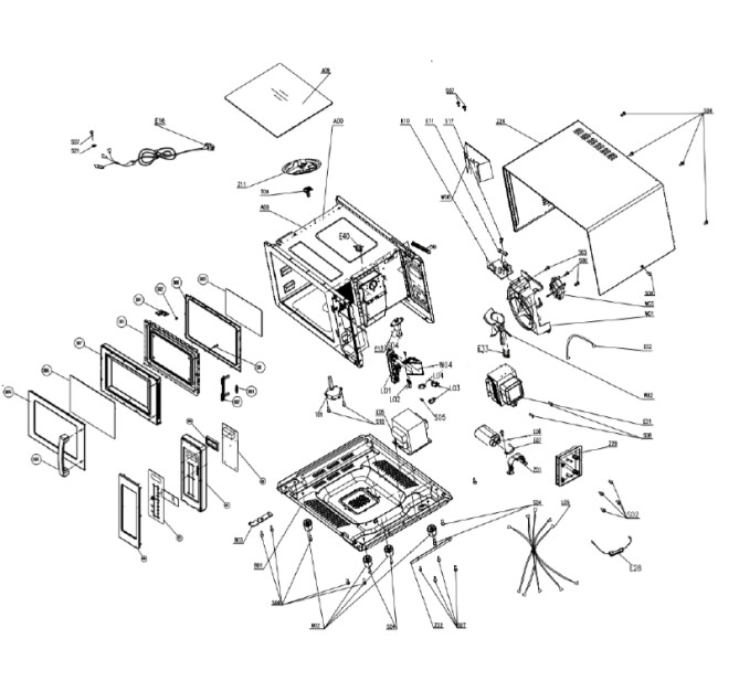 Horeca Parts - Mikrowellenherd Hendi 281444