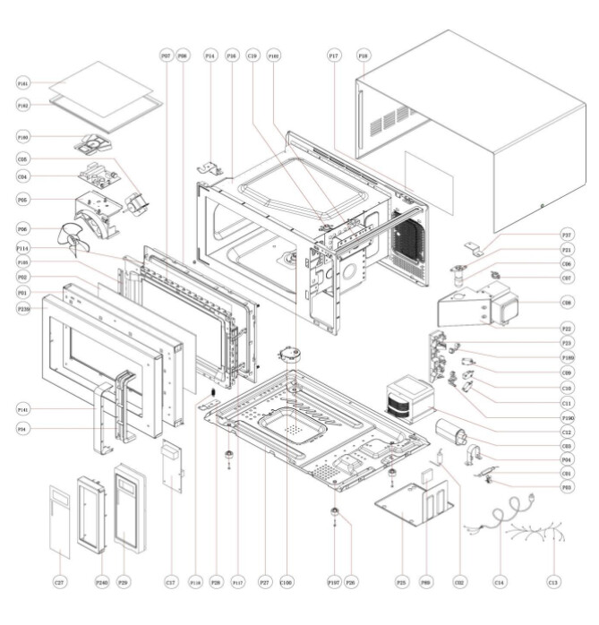 Horeca Parts - Mikrovlnná Digitální trouba Hendi 281406