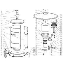 Horeca Parts - Gas-Terrassenheizer Hendi 272602