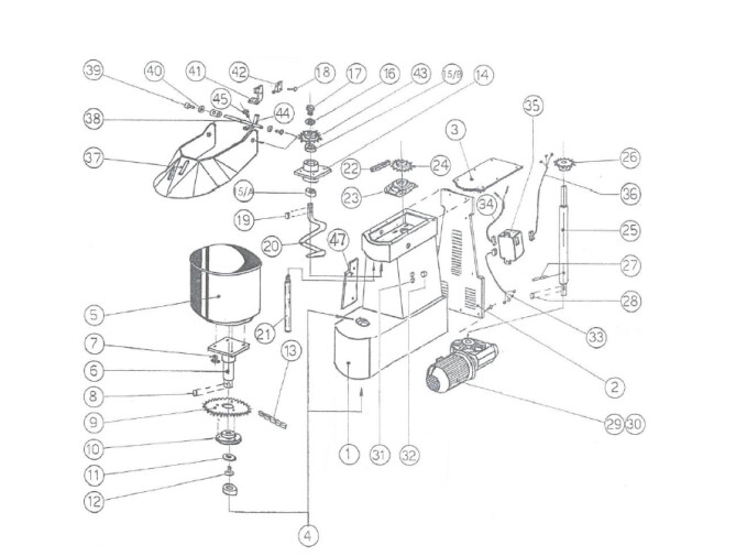 Horeca Parts - Spiralteigmaschine Hendi 30 L - 226308 (IBT30, 1I054010))