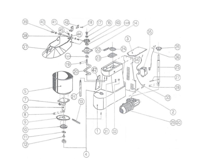 Horeca Parts - Spirálové hnětače Hendi 10L - 226315 (IBT10, 1I010003))