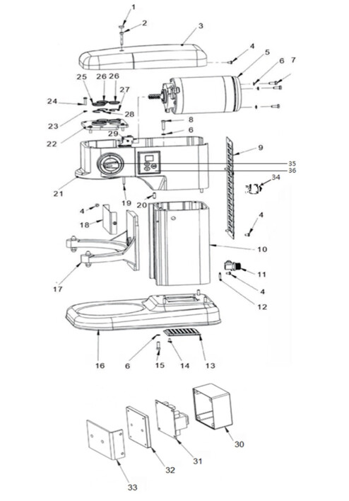 Horeca Parts - Planetary mixer Hendi 7L - 222829