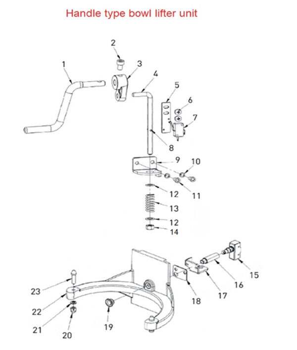 Horeca Parts - Planetary mixer Hendi 7L - 222829