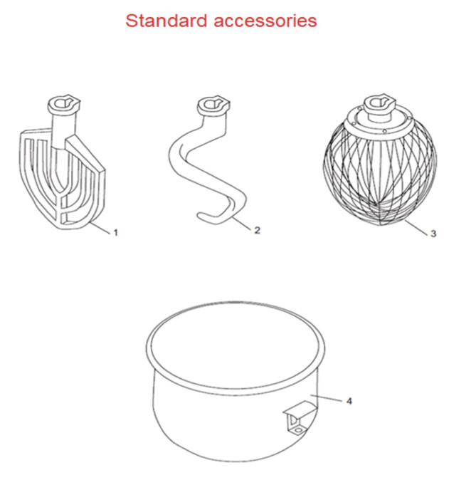 Horeca Parts - Mikser planetarny Hendi 10L - 222836