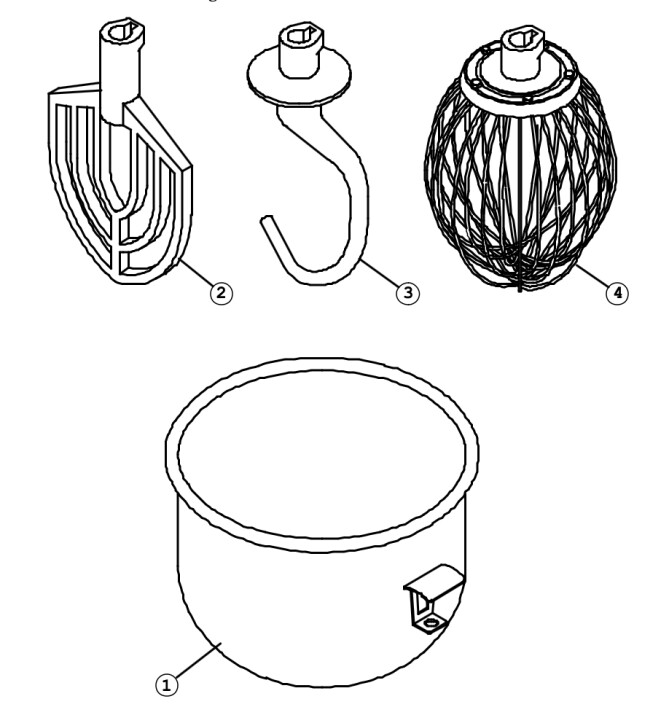 Horeca Parts - Planetární mixér Hendi 20L - 226292