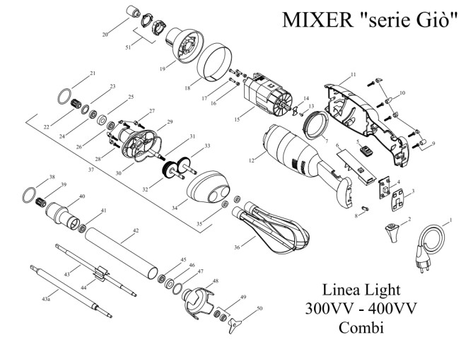 Horeca Parts - Ruční mixér na zmrzlinu Hendi 282311