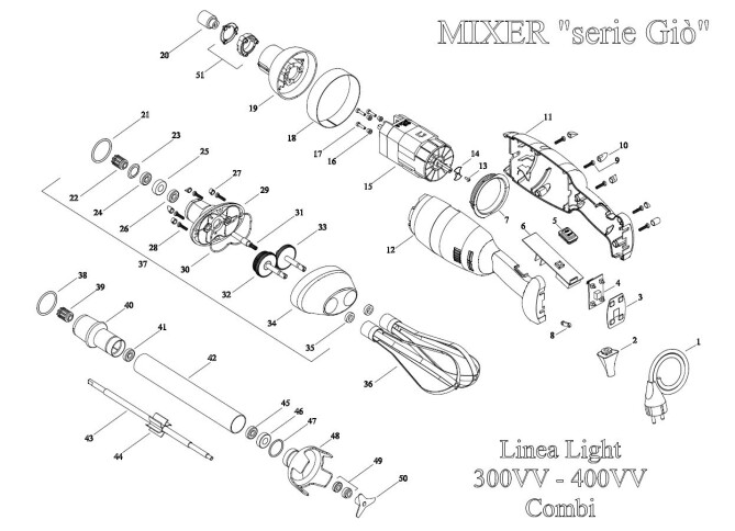 Horeca Parts - Stabmixer Fama - FM400VV