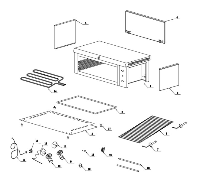 Horeca Parts - Opiekacz do zapiekanek Hendi 264119