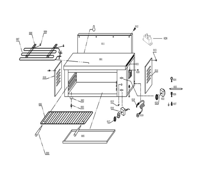 Horeca Parts - Toaster for casserole Hendi 264300