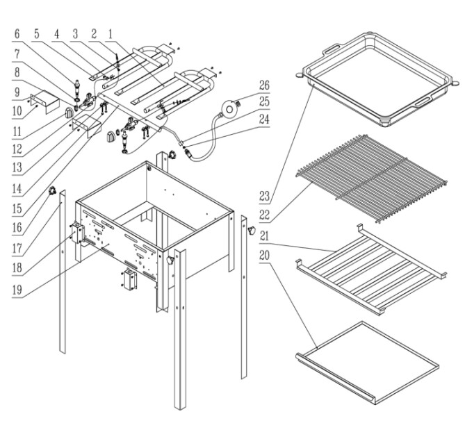 Horeca Parts - Patelnia gazowa BAKE MASTER MAX HendiI -154618