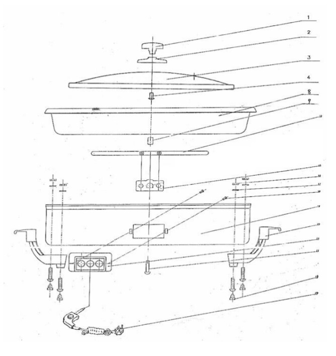 Horeca Parts - Partypfanne Hendi 239506 Teppanyaki-Platte