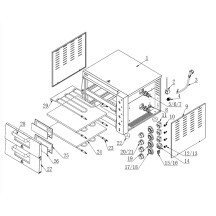 Horeca Parts - Piec do pizzy Hendi 220283