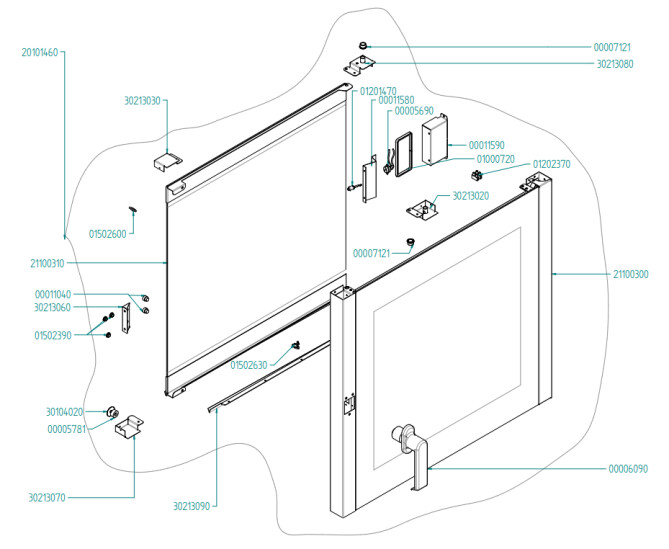 Horeca Parts - Piec konwekcyjno-parowy Hendi 222577  (EKF664-711-616EUD )