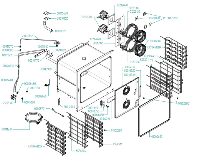 Horeca Parts - Konvektomat Hendi 222577 (EKF664-711-616EUD)