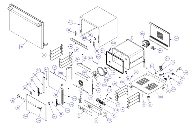 Horeca Parts - Kombinovaná trouba Hendi Nano 223345