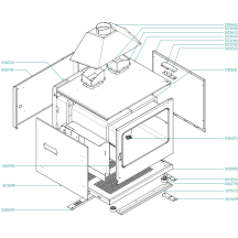 Horeca Parts - Convection steam oven Hendi 224687 (EKF464-511-416GUD)