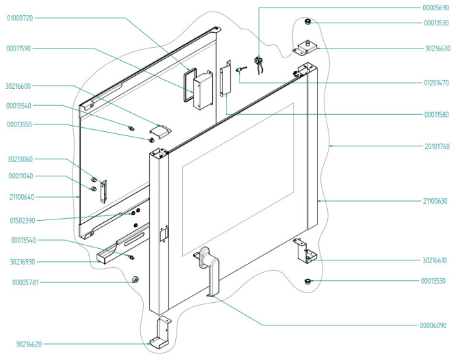 Horeca Parts - Konvektomat Hendi 224687  (EKF464-511-416GUD)