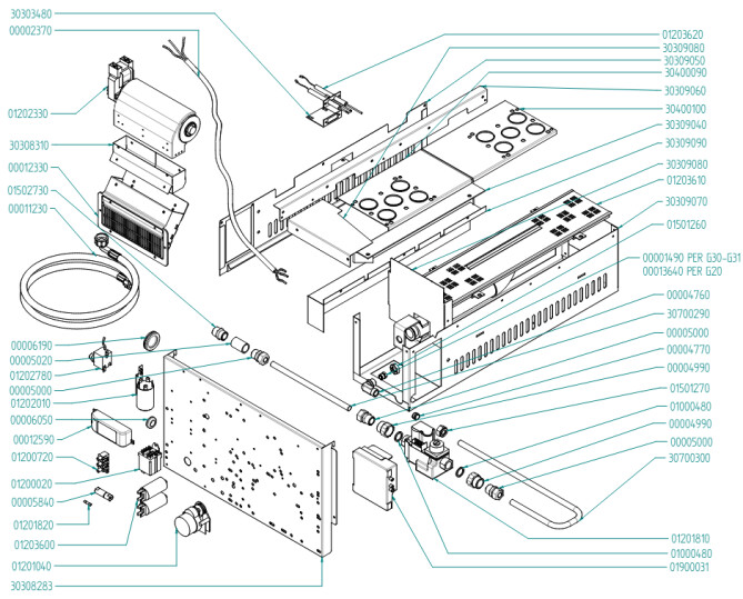 Horeca Parts - Kombidämpfer Hendi 224717 (EKF1064-1111-1016GUD_L-M)