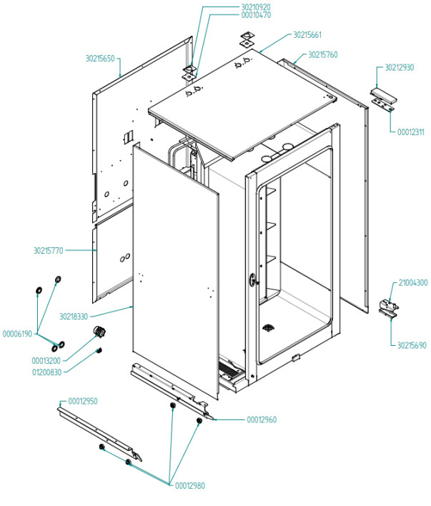 Horeca Parts - Convection steam oven  Hendi - 224748 (EKF1664-2011UD)