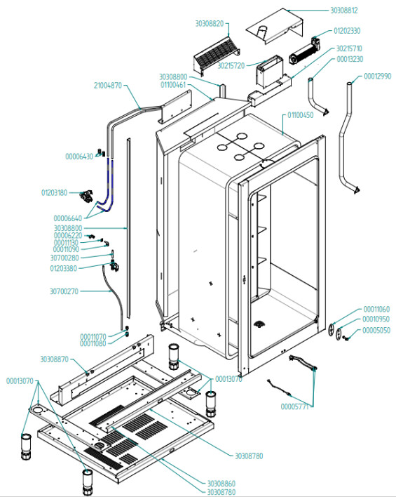 Horeca Parts - Kombidämpfer Hendi 224748 (EKF1664-2011UD)