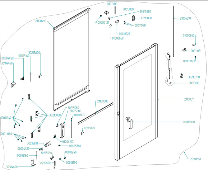 Horeca Parts - Convection steam oven  Hendi - 224748 (EKF1664-2011UD)