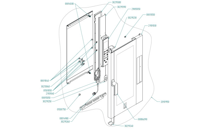 Horeca Parts - Kompakt-Kombidämpfer - Hendi Touch Control elektrisch 10x GN 1/1 - 224809