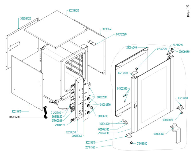 Horeca Parts - Piec konwekcyjno-parowy Hendi 225547 (EF523EUD)