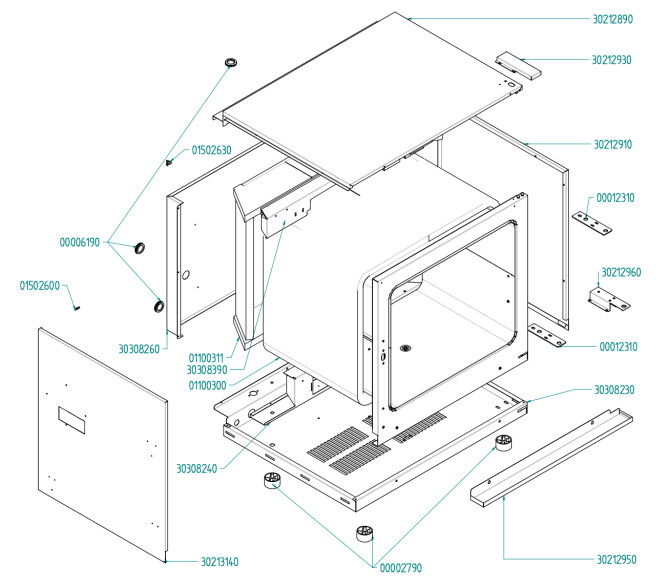 Horeca Parts - Convection oven with steam 7xGN1 / 1 electric 225554 (EF711UD)