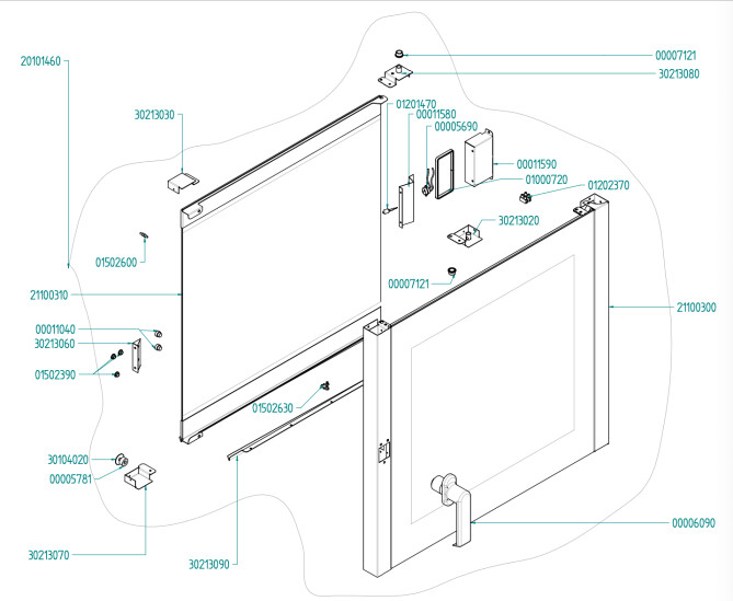 Horeca Parts - Kombinovaná parní trouba Hendi 225561 (EF711EUD)