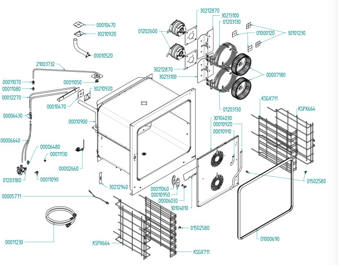 Horeca Parts - Kombidämpfer Hendi 225561 (EF711EUD)