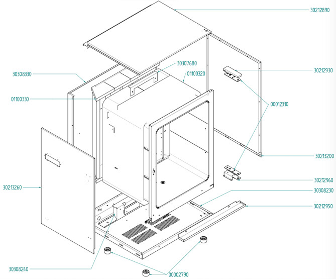 Horeca Parts - Elektrická kombinovaná parní trouba 11xGN1/1 225578 (EF1111UD)