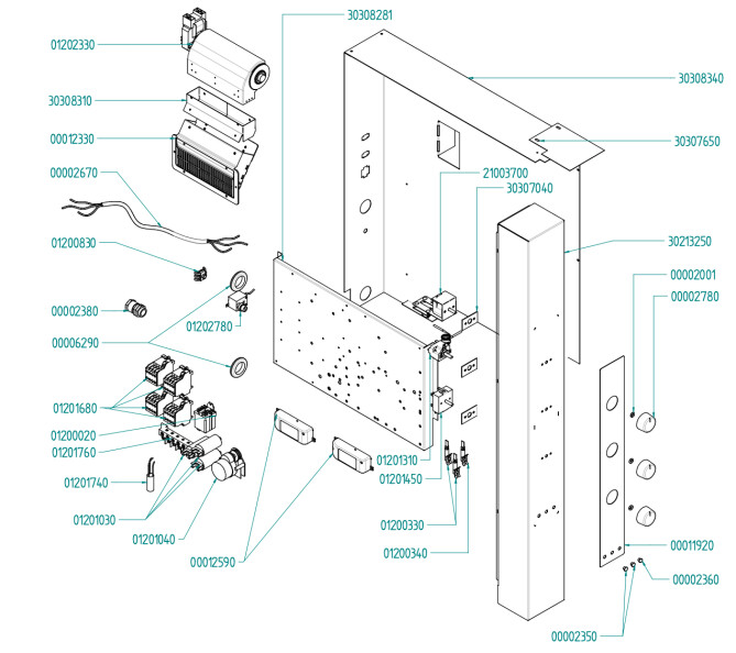 Horeca Parts - Elektrická kombinovaná parní trouba 11xGN1/1 225578 (EF1111UD)