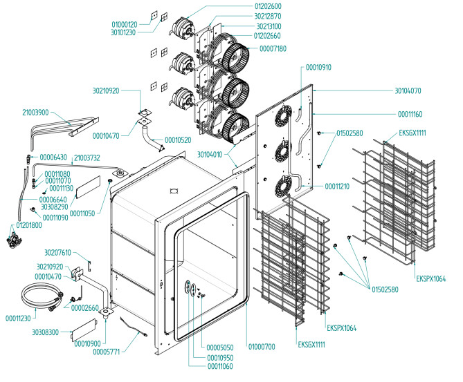 Horeca Parts - Piec konwekcyjno-parowy Hendi 225585 (EF1111EUD)