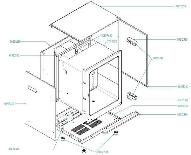 Horeca Parts - Convection steam oven  Hendi - 229323 (EKF1064-1111-1016EUD)