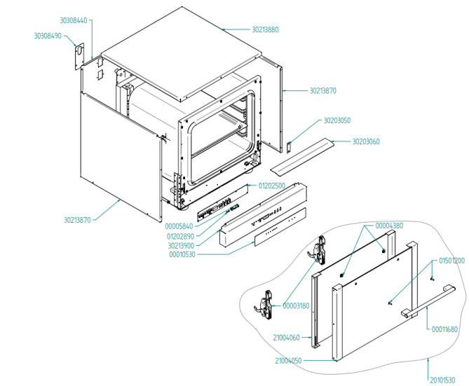 Horeca Parts - Convection steam oven Hendi 999279