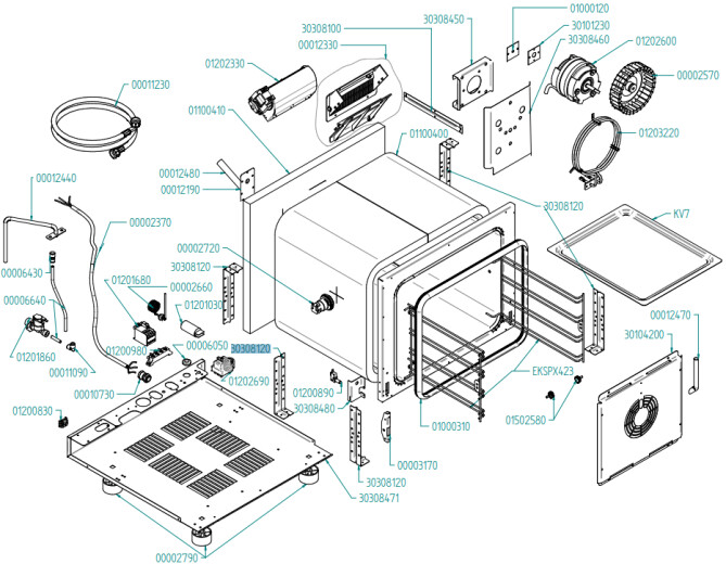 Horeca Parts - Piec konwekcyjno- parowy Hendi 999279