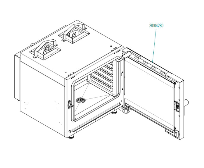 Horeca Parts - Piec konwekcyjno-parowy - Hendi Millenial Smart Gastro 5xGN 1/1 gazowy - MKF511GS