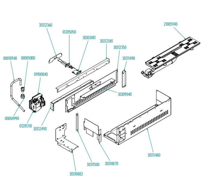 Horeca Parts - Piec konwekcyjno-parowy - Hendi Millenial Smart Gastro 5xGN 1/1 gazowy - MKF511GS